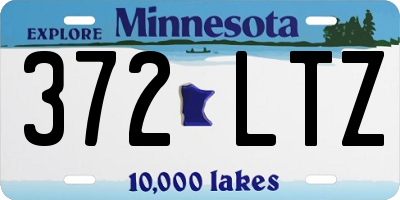 MN license plate 372LTZ