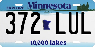 MN license plate 372LUL