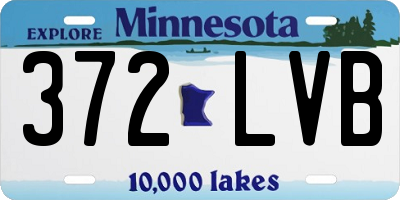 MN license plate 372LVB