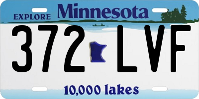 MN license plate 372LVF