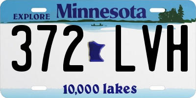 MN license plate 372LVH