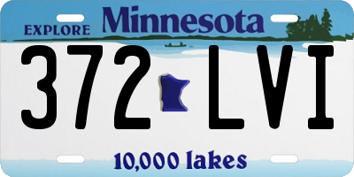 MN license plate 372LVI