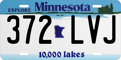 MN license plate 372LVJ