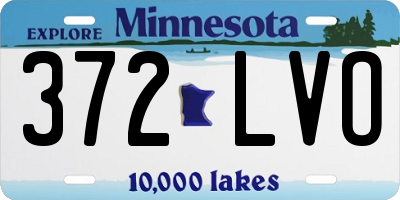 MN license plate 372LVO