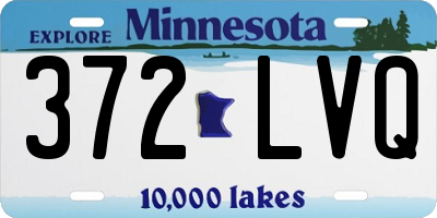 MN license plate 372LVQ