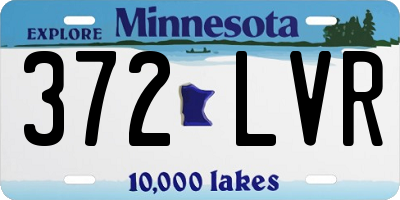 MN license plate 372LVR