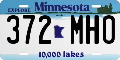 MN license plate 372MHO