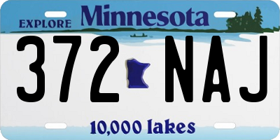 MN license plate 372NAJ