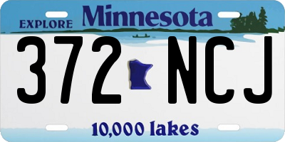 MN license plate 372NCJ