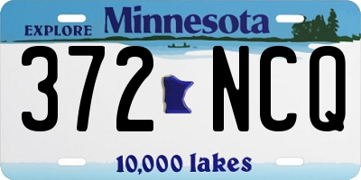 MN license plate 372NCQ