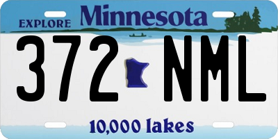 MN license plate 372NML