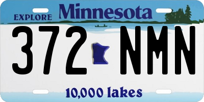 MN license plate 372NMN