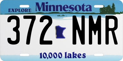MN license plate 372NMR