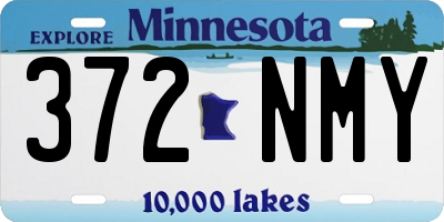 MN license plate 372NMY