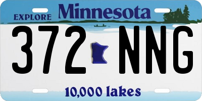 MN license plate 372NNG