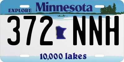 MN license plate 372NNH