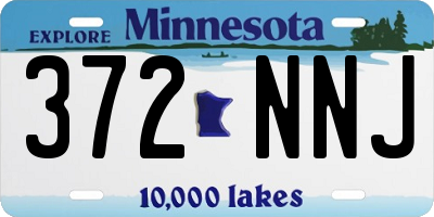 MN license plate 372NNJ