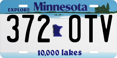 MN license plate 372OTV