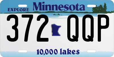 MN license plate 372QQP
