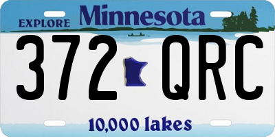MN license plate 372QRC