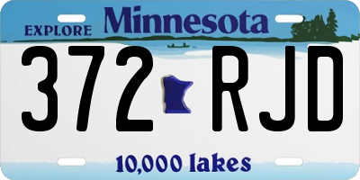 MN license plate 372RJD