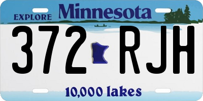 MN license plate 372RJH