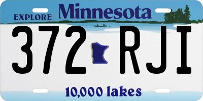 MN license plate 372RJI