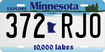 MN license plate 372RJO