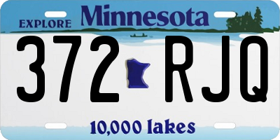 MN license plate 372RJQ