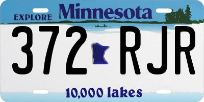 MN license plate 372RJR