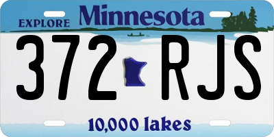 MN license plate 372RJS