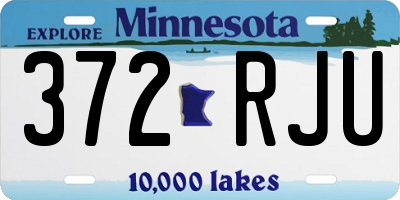 MN license plate 372RJU