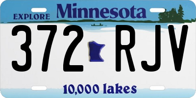 MN license plate 372RJV