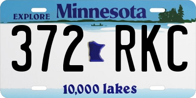 MN license plate 372RKC