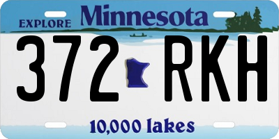 MN license plate 372RKH