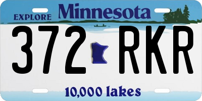 MN license plate 372RKR