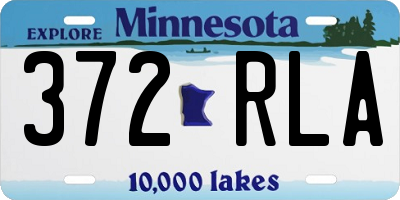 MN license plate 372RLA