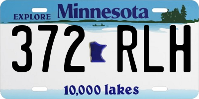 MN license plate 372RLH