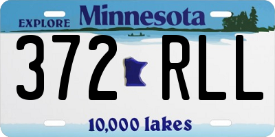 MN license plate 372RLL