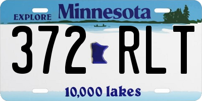MN license plate 372RLT