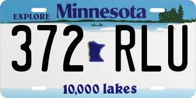 MN license plate 372RLU