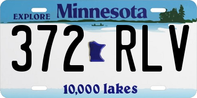 MN license plate 372RLV