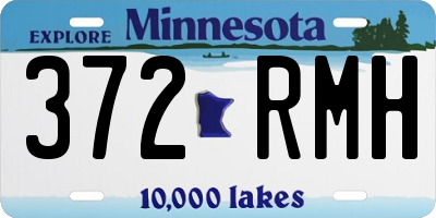 MN license plate 372RMH