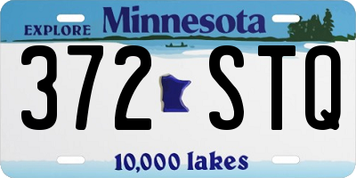 MN license plate 372STQ