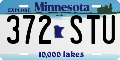 MN license plate 372STU