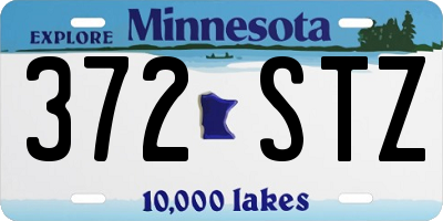 MN license plate 372STZ