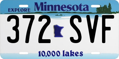 MN license plate 372SVF
