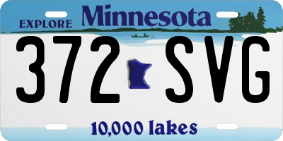MN license plate 372SVG