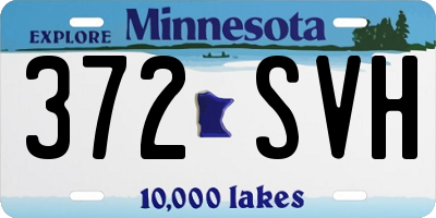 MN license plate 372SVH