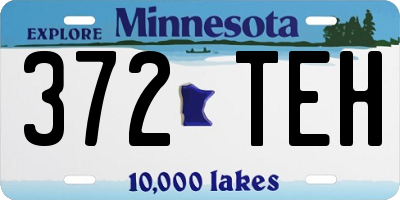 MN license plate 372TEH